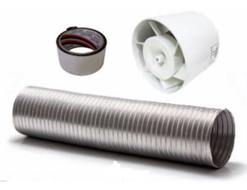 Imagem 1 de 2 de Kit Exaustor 150mm Bivolt Cultivo Indoor