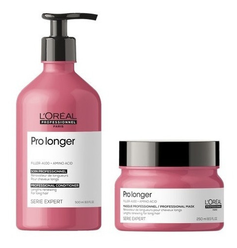Pack Pro Longer Shampoo 500ml Y Mascara Pro  250ml Loreal