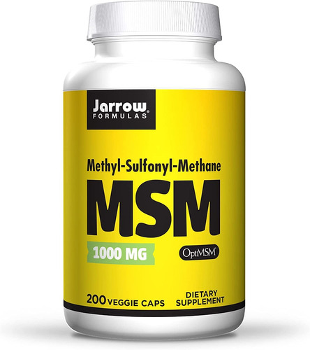 Msm 1000mg Methyl Sulfonyl Methane Enxofre Orgânico 200 Caps