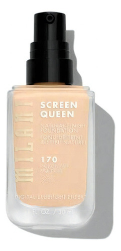 Base de Maquillaje Milani Foundation Screen Queen tono 170 Golden Fair