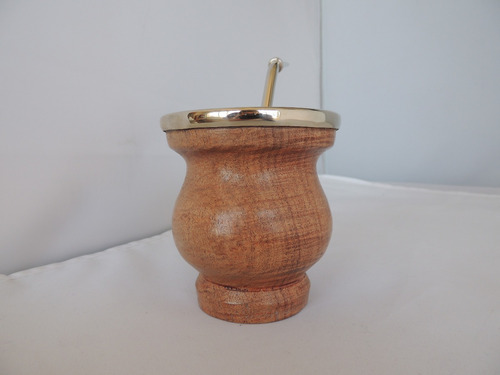 Imagen 6 de 6 de Mate De Algarrobo Con Virola En Alpaca