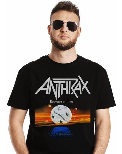 Polera Anthrax Persistence Of Time Metal Impresión Directa