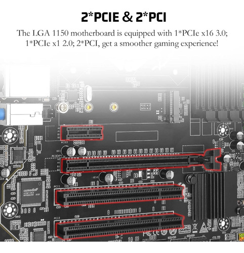 Placa Base B85m Pro Lga 1150 Con 2 * 8gb 1600mhz Ddr3 R...