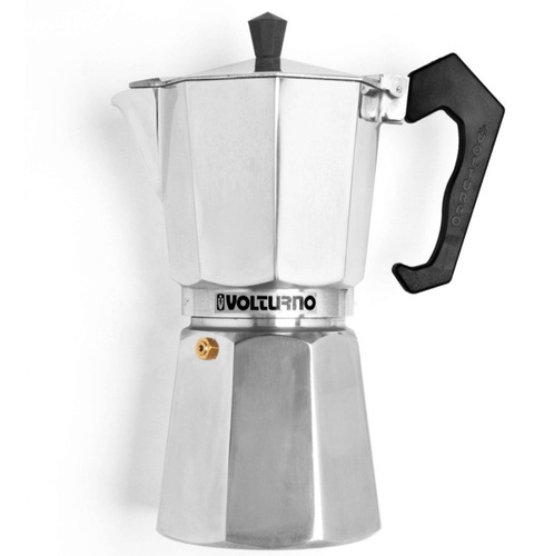 Cafetera Volturno Italiana Moka Express Aluminio 12 Pocillos