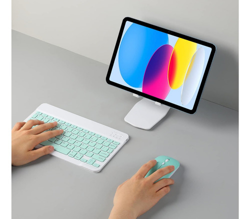 Teclado Mouse Soporte Para Tablet Samsung Galaxy S6 Lite