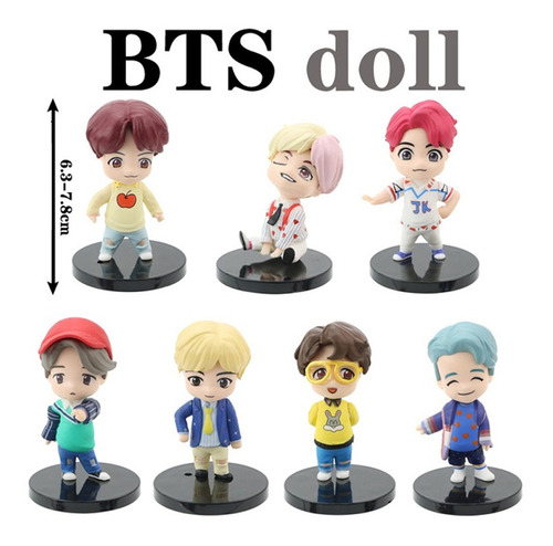 7pcs Bts Bangtan Boys Dibujos Animados Figuritas Fans Regalo | Cuotas sin  interés