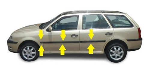 Vw Gol Country 2010 Baguetas Laterales (44mm) Rapinese