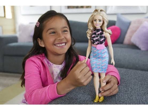 Muñeca Barbie Fashionistas #202 Curvy Con Cabello Rubio