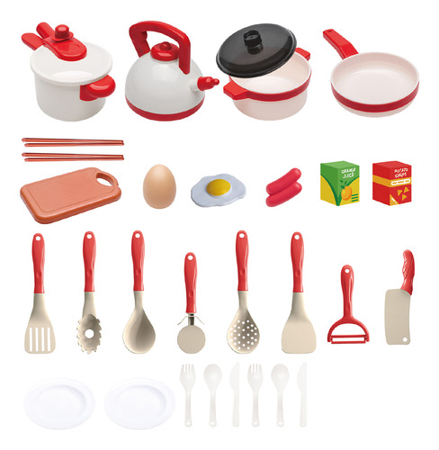 Juego De Juguetes De Cocina Para Niños De 31 Piezas, Juego D