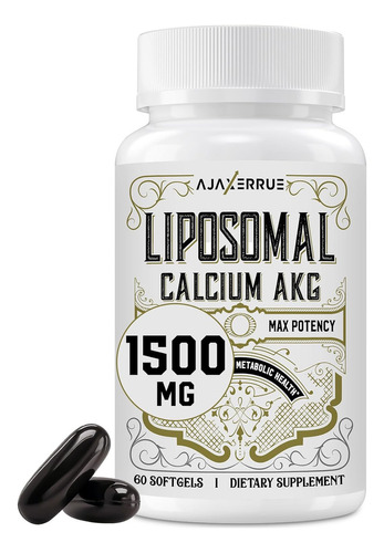 Suplemento Akg De Calcio Liposomal 1500 Mg Premium 60 Cap