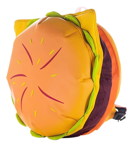 Mochila Hamburguesa Con Queso Novedosa Oxmestus,mochila Con