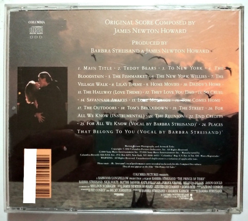 The Prince Of Tides Cd Soundtrack Original (Usado)