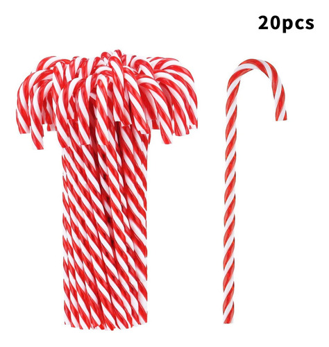 Bastón De Caramelo De Navidad Trenzado Acrílico Christmas