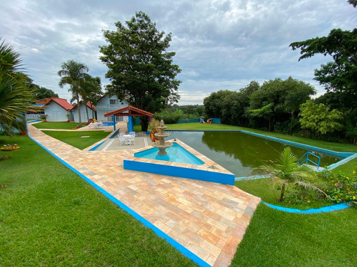 Imagem 2 de 12 de Linda Chácara Em Tatuí/sp Com 3 Chalés, Piscina, Lago, Poço.