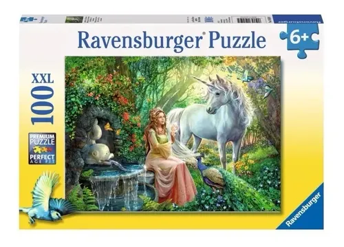 Puzzle Ravensburger 100 Piezas Princesa Y Unicornio 10559 | Envío gratis