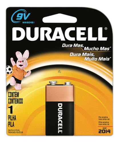 Pilha Alcalina Duracell Bateria 9v - Kit C/12 Peca