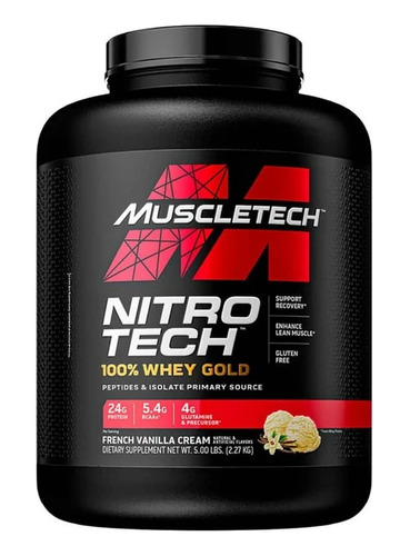 Suplemento En Polvo Muscletech Nitro Tech 100% Whey Gold Pro