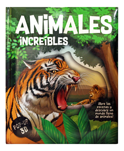 Animales Increíbles, Libro Pop Up, Pasta Dura Infantil 