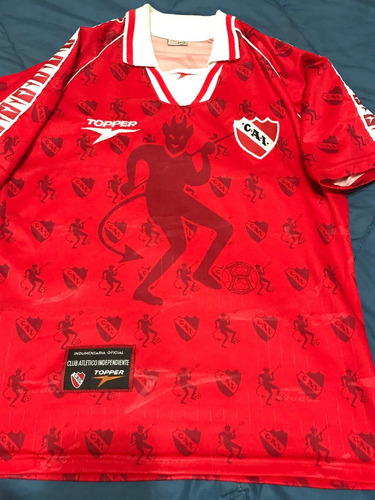 Camiseta Independiente Diablitos 1997 1998 Usuriaga 7 Dama (Usado)