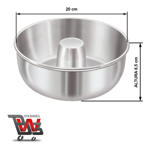 Imagem 2 de 6 de Forma De Bolo E Pudim 20cm