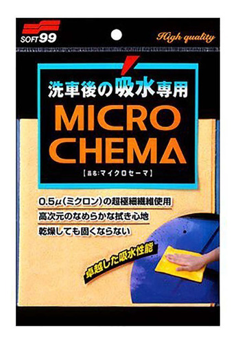 Toalha De Secagem Anti-risco Micro Chema Soft99 32 X 44cm