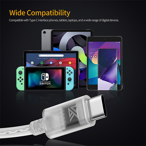 Cable De Actualización De Auriculares Tipo C Kz Con Micrófon