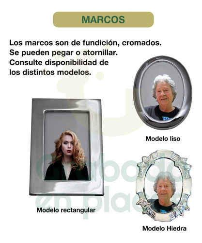 Imagen 4 de 10 de Placa De Mármol Grabada 30x20cm. Con Foto Y Marco Incluido.
