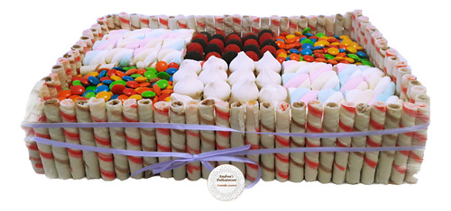 Torta Infantil Andrea's 1kg Vainilla Rectangular Golosinas