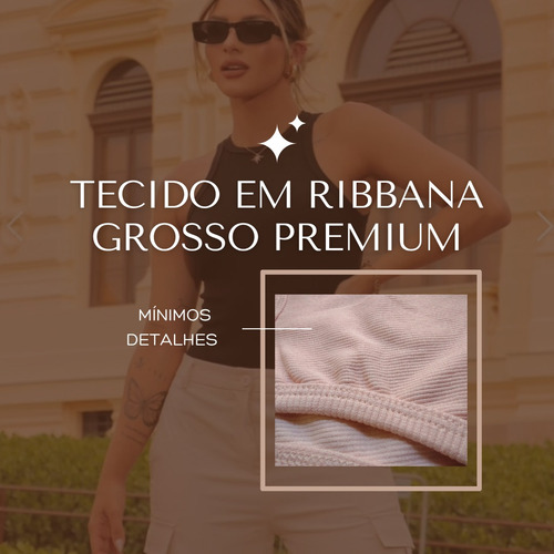 Regatas Feminina Ribana Premium Em Algodão - Vários Modelos