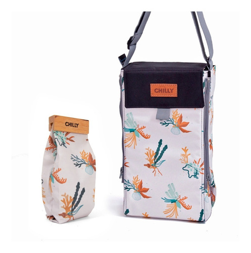 Imagen 1 de 4 de Equipo De Mate | Bolso Matero + Yerbera Chilly Coral