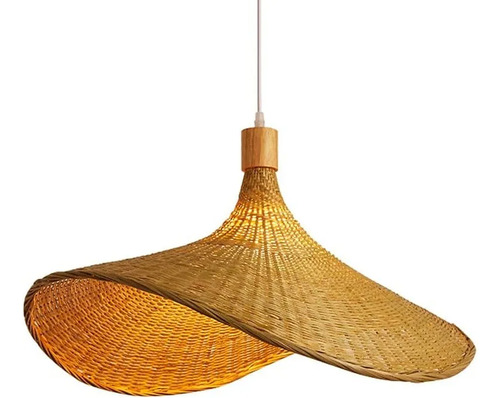 Lampara De Techo Colgante Fibra Natural Beige Diseño Innolux Beige