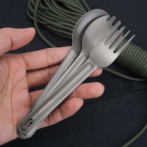 Louça Portátil Ultraleve Spork, Acampamento, Caminhada, Piqu