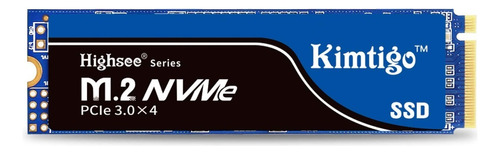 Disco Solido 256 Gb Kimtigo M2 Nvme Pcie 3x4 Ssd Interno Color Negro