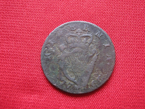 Irlanda 1/2 Penny 1766 Rey Jorge Iii 