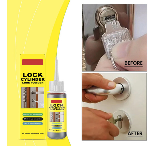 Cilindro Graphite Lock, Lubricante En Aerosol, Polvo Seco, L