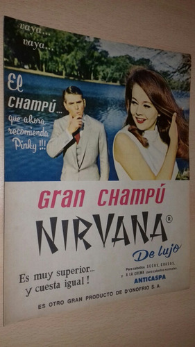 P427 Clipping Publicodad Pinky Champu Nirvana Año 1967