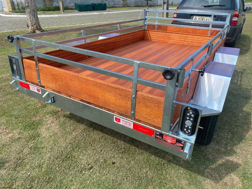 Carretinha Trucada Reforcada Com Freio A Disco De 3m X 1,50