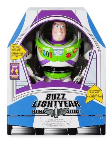 Muñeco Buzz Lightyear Interactivo Toy Story Disney Store 
