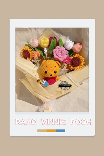 Ramo Winnie The Pooh Tejido A Crochet Con Luz Led (Usado)