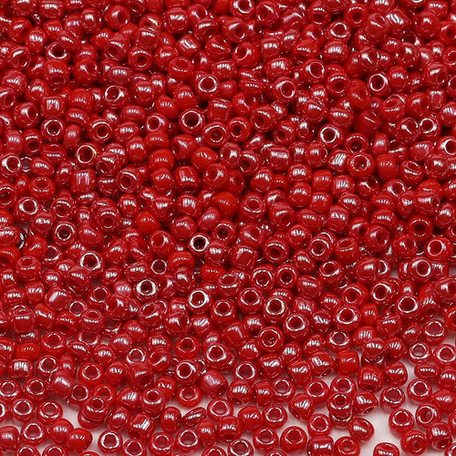 Perlas De Semillas De 3 Mm De Color Perla Roja Bala & Fillic