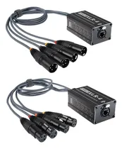 Comprar 1 Par Xlr Macho\u002Fhembra, 4 Canales, Snake, 3 Pines, Xlr\u002Fdmx A