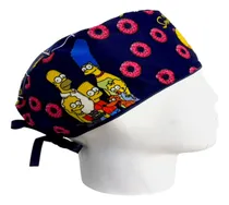 Comprar Gorro Quirúrgico Hombre + Lanyard Homero Simpson Azul Oscuro