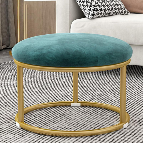 Reposapiés Pequeño Taburete Otomano Sofá Taburete Verde