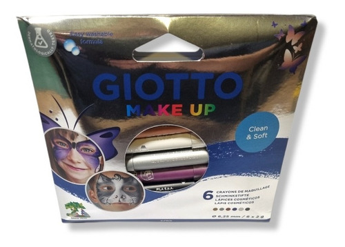 Lapices Pintacarita Metalizados - Giotto Make Up 6 Colores