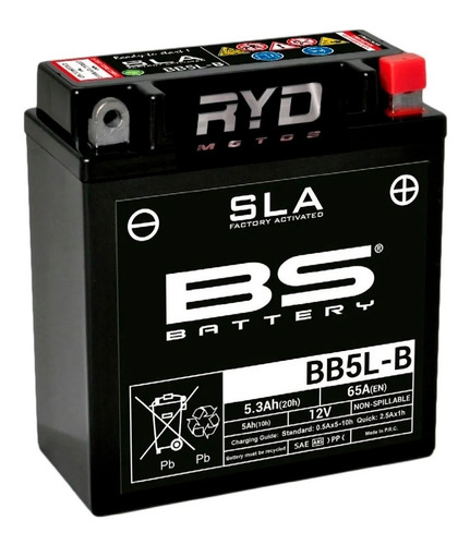 Bateria Yamaha Crypton 105 Bb5lb = Yb5lb Bs Battery Ryd