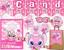 Comprar Kit Imprimible Candybar Angel Stitch 100% Editable