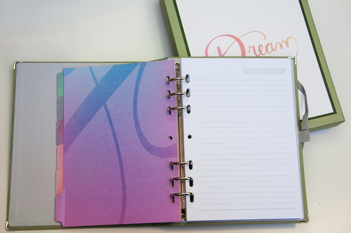 Imagem 8 de 9 de Planner A5 Cotton Verde - Ótima