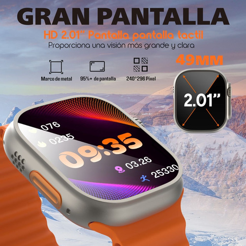 Smart Watch Reloj Inteligente Kbod X70 Ultra Pack 7 Correas