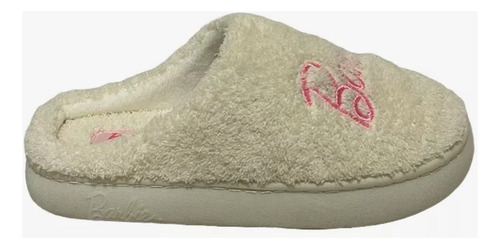 Pantufla Barbie Mattel 15898 Color Beige Original