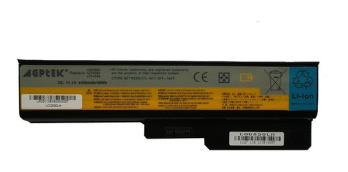 Bateria Para Lenovo 3000 G430 G450 G530 G550 N500 B550 6 Cel